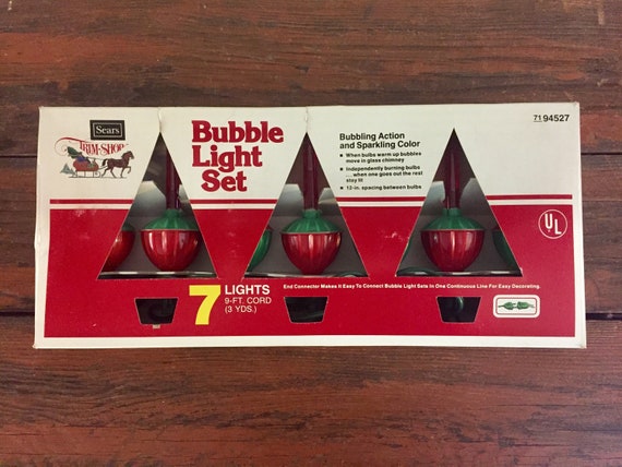Working Bubble Lights Vintage Christmas Tree Decoration Etsy