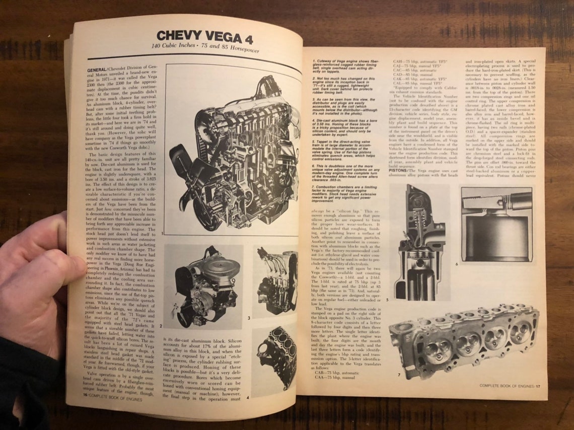 1974 Complete Book of Engines Repair Book / Hot Rod / Cars / Etsy