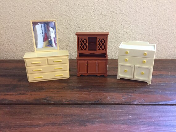 vintage plastic dollhouse furniture