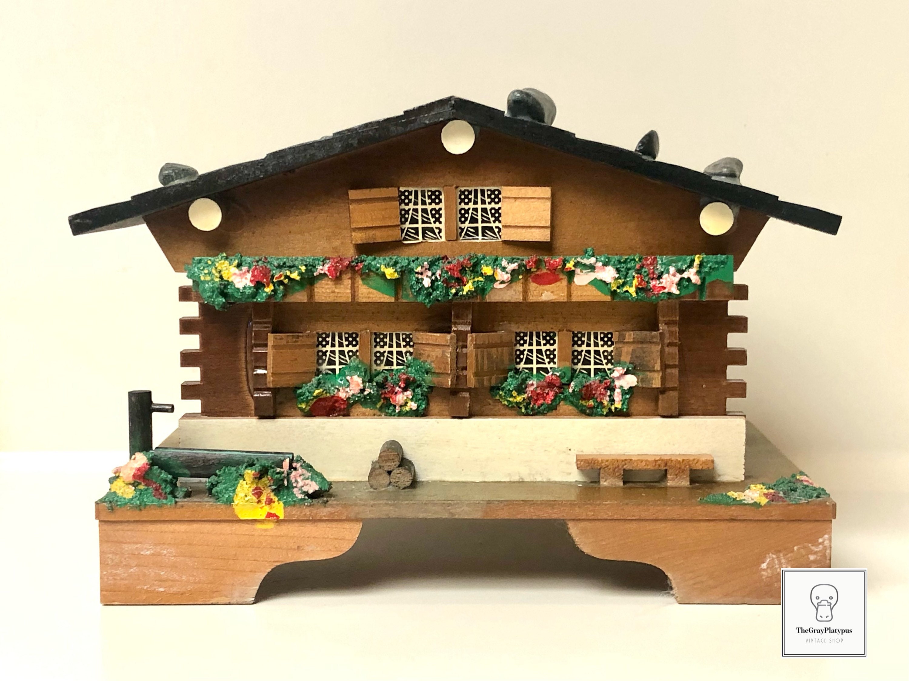 Large 1960's Vintage Swiss Chalet Music Box / Swiss Made / - Etsy Large 1960's Vintage Swiss Chalet Music Box / Swiss Made / - Etsy