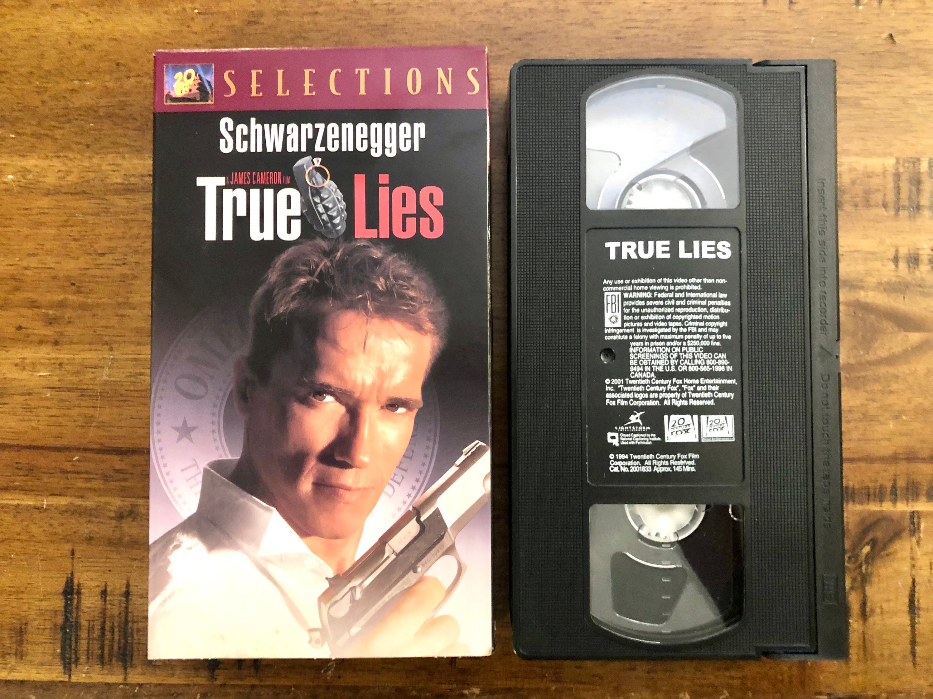 1994 True Lies VHS / James Cameron / Arnold Schwarzenegger / | Etsy