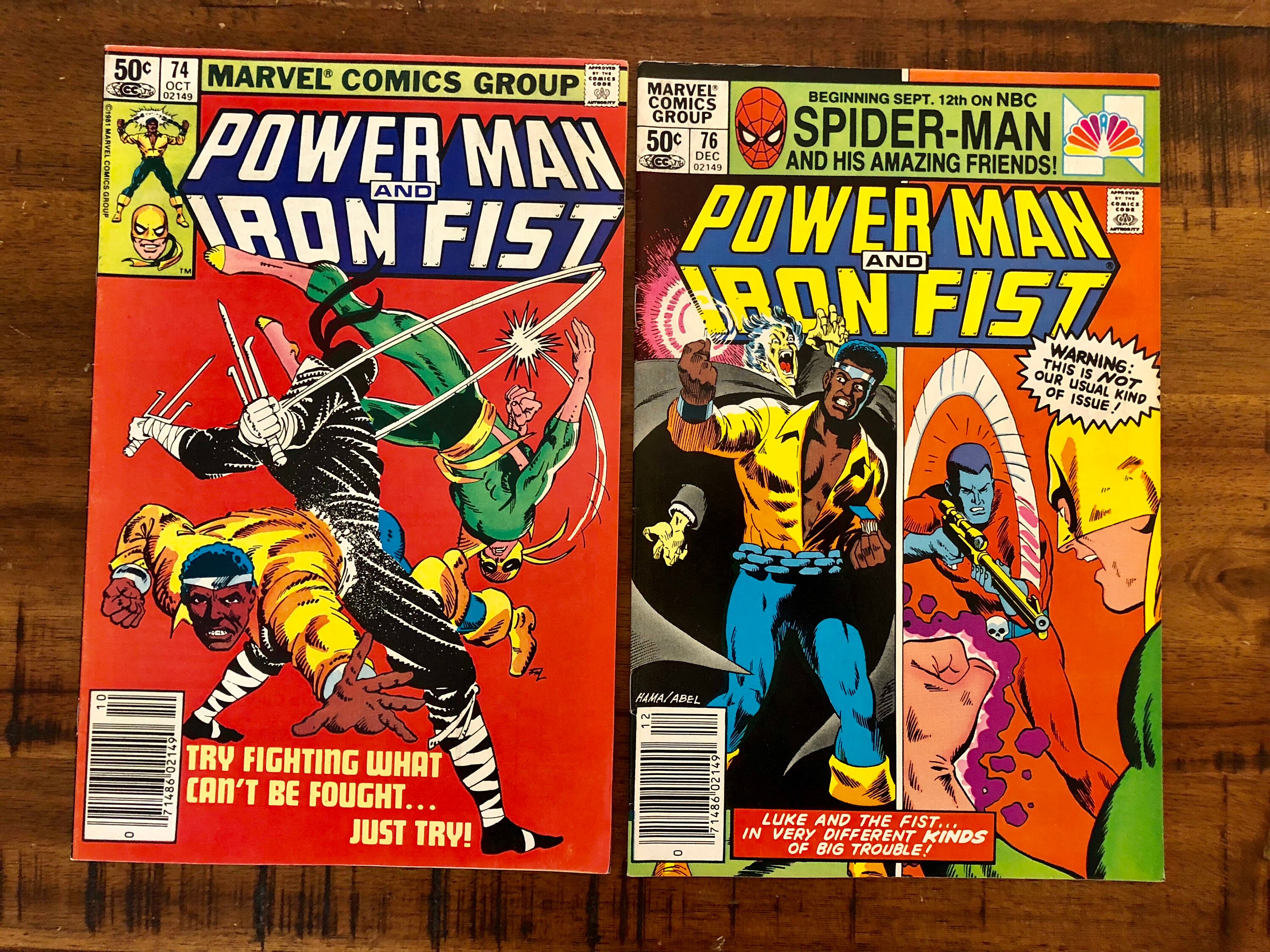 Power Man and Iron Fist Luke Cage #76 FN 1981 Stock Image