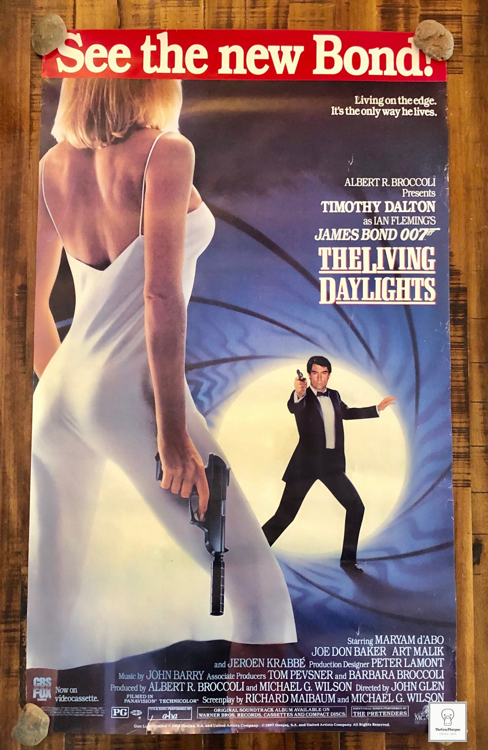 Original 1988 the Living Daylights Movie Poster / James Bond | Etsy