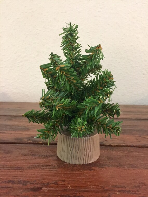 Miniature Christmas Tree / Vintage Christmas Decoration / Etsy