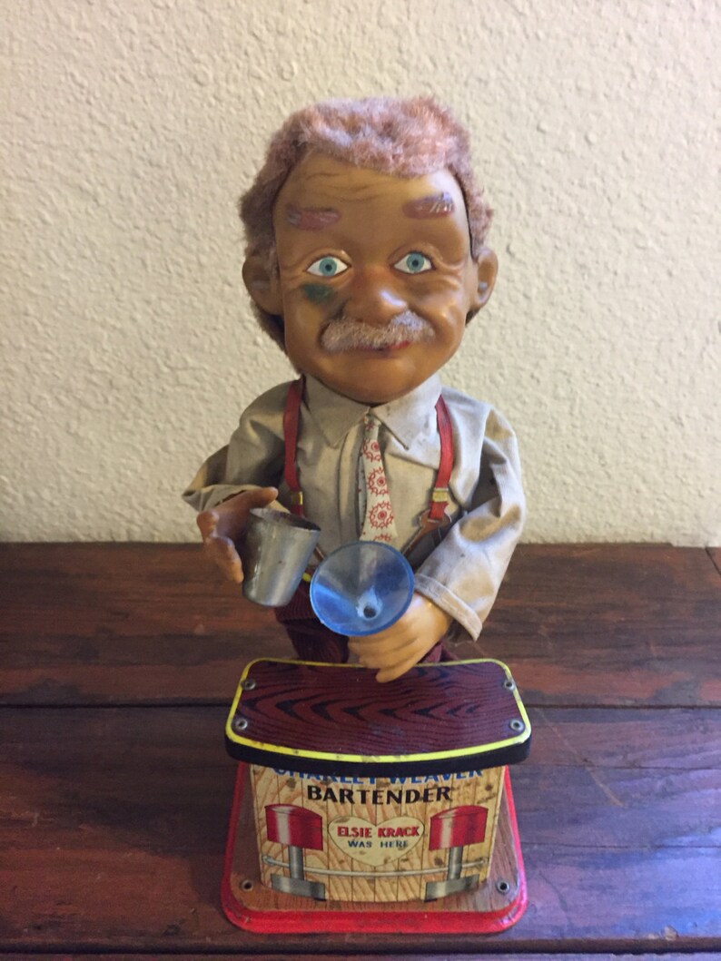 Vintage Rosko Charley Weaver Bartender/ Mechanical Bartender Etsy