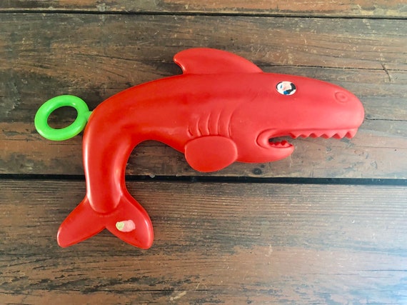 red shark toy