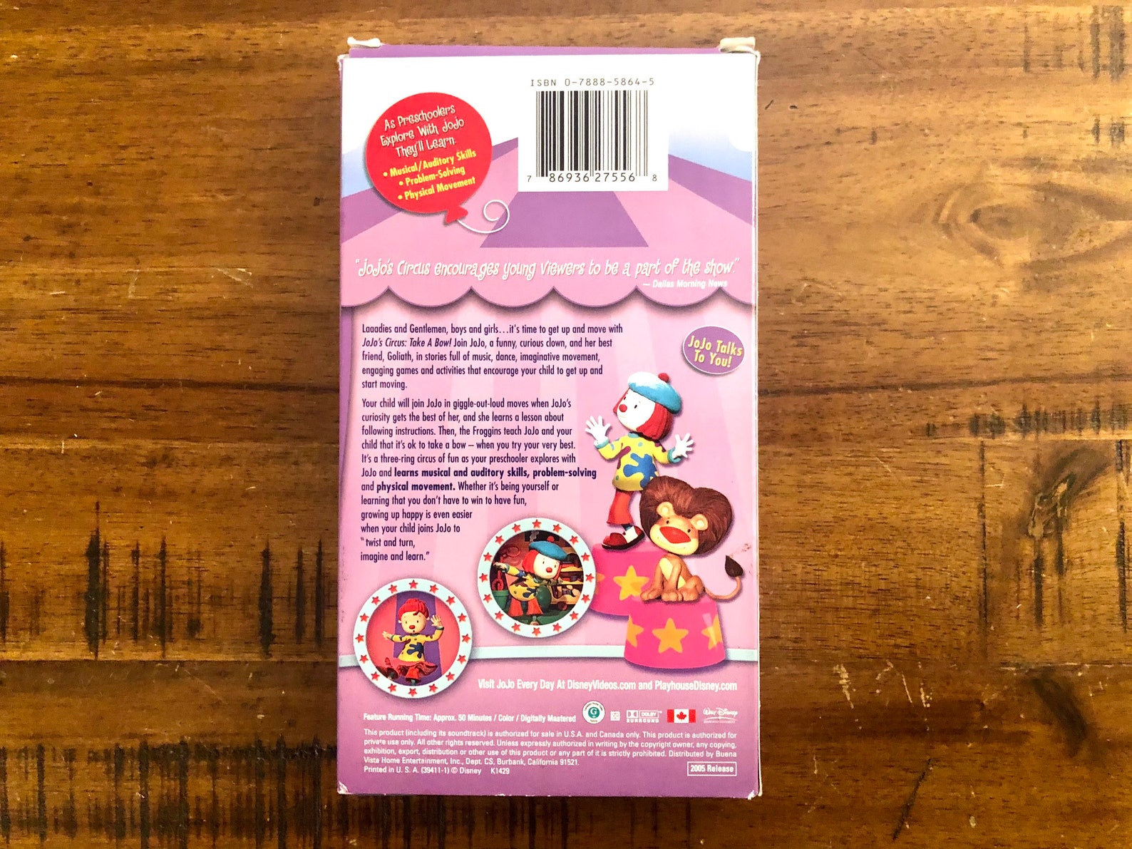 JoJo's Circus Take A Bowl VHS / Walt Disney Video / Clown Etsy