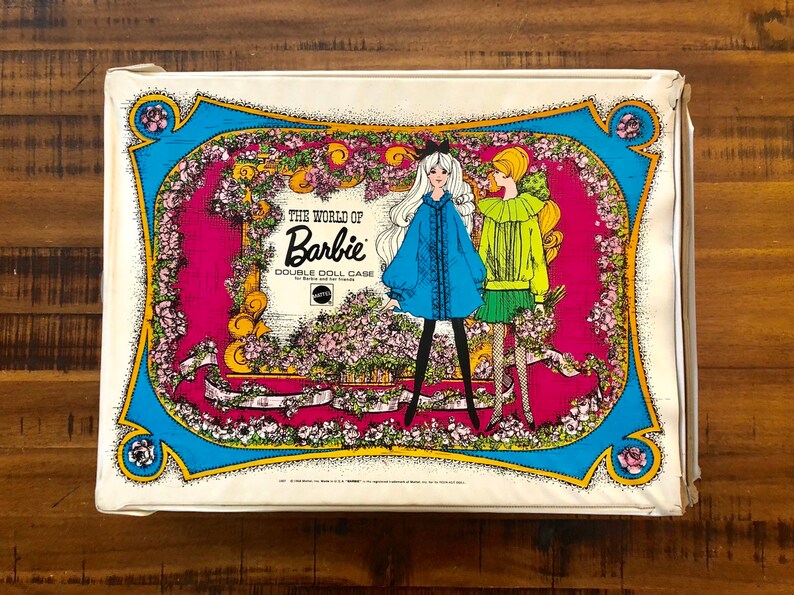 the world of barbie double doll case 1968