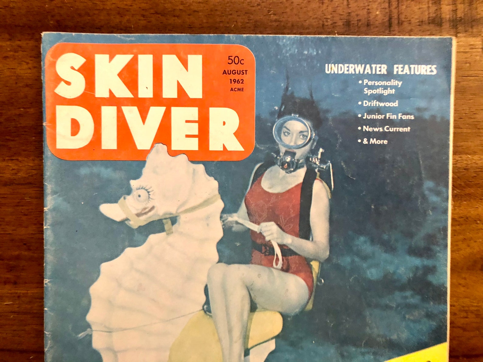 Rare 1962 Skin Diver Magazine August Vol. 11 8 / Vintage / Etsy