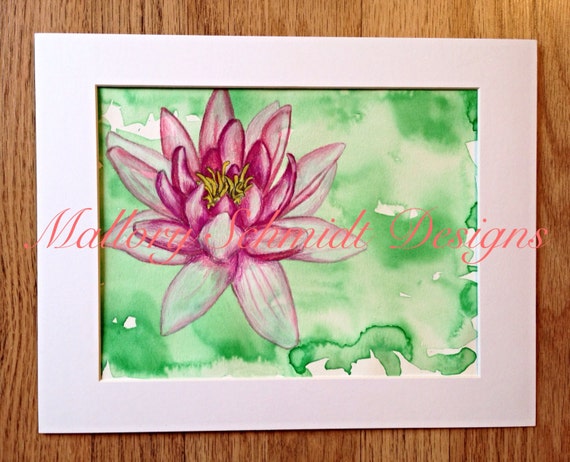 Home Decor Lily Flower Original Watercolor Painting Gift For Etsy