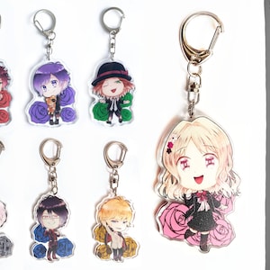 Diabolik Lovers: Sweet VS Sadisic Charms - Sakamaki & Mukami Brothers Ayato Shu Reiji Subaru Laito Kanato Yui Ruki Azusa Yuma Kou Keychain