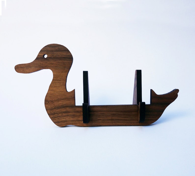 Duck business card holder for desk great handmade office gift, business card stand, desk accessories image 3