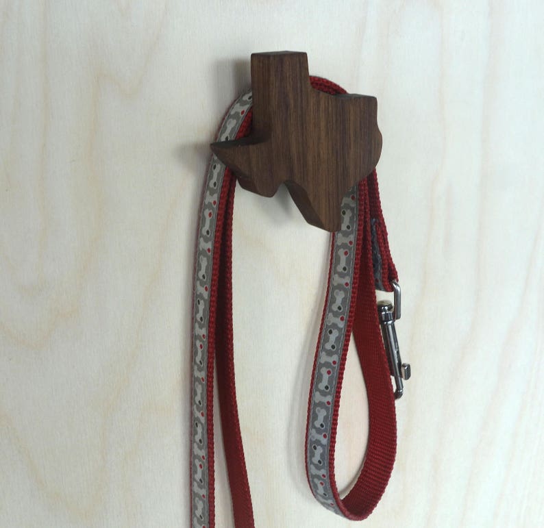 Texas Leash Hanger & Wall Hook Dog Leash Hanger Texas Etsy