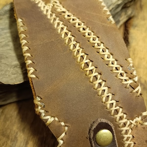 Leather wasteland cuff