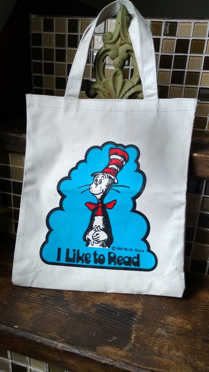 Seuss Tote Vintage Dr I Like To Read 1957