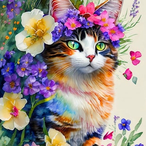 Sympathie pour chat de compagnie, carte, deuil de chat, condoléances de chat, perte d'un animal de compagnie, versets de sympathie, chats aquarelles