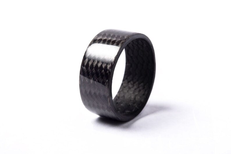 Carbon fiber Ring high Gloss image 1