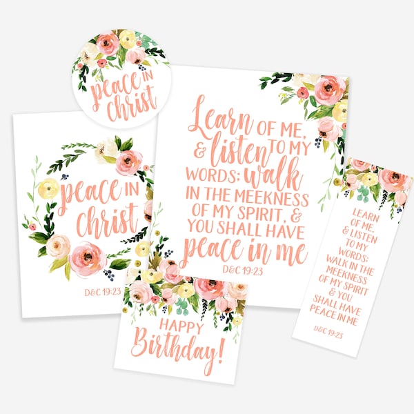 Mutual Young Women's Theme 2018 Poster Print, LDS Printables