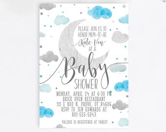 baby boy shower invitation etsy