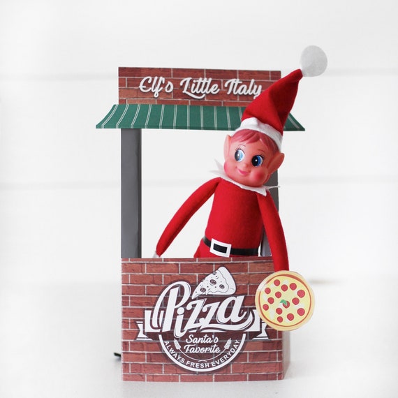 Elf Printable Pizza Stand Elf Accessories Elf Prop Elf