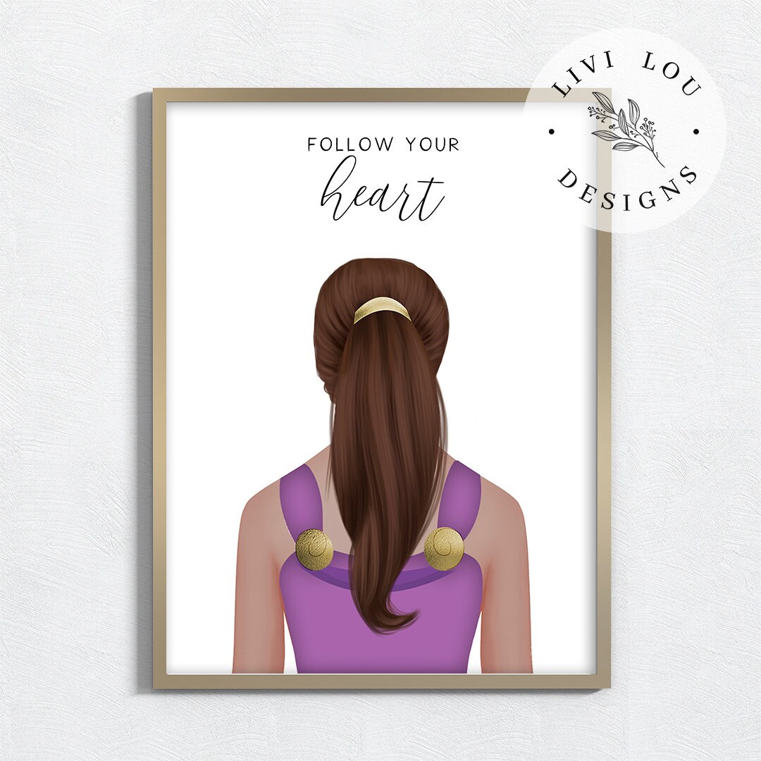 Princess Art Print, Meg Printed and Shipped, Girl's Room Art Prints, Frame  Not Included -  Norway