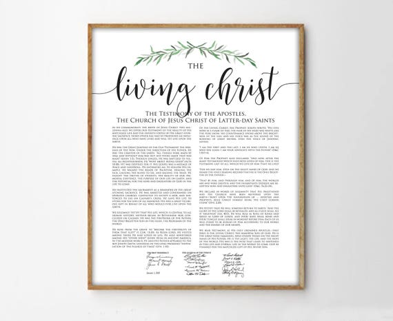 The Living Christ Print Modern LDS Print Living Christ | Etsy