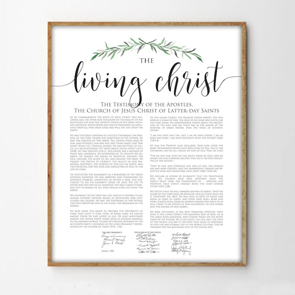 The Living Christ Print, Modern LDS Print, Living Christ Printable Art