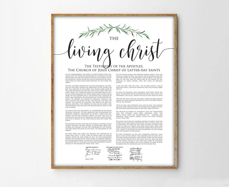 The Living Christ Print, Modern LDS Print, Living Christ Printable Art image 1