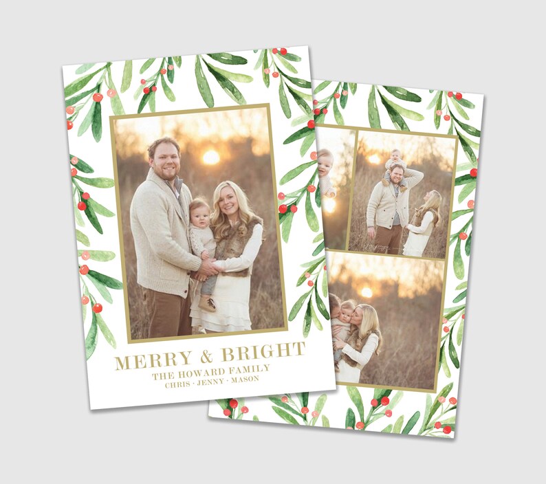 Family Christmas Double sided printable 5X7 Custom ...