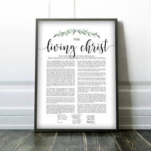 The Living Christ Print, Modern LDS Print, Living Christ Printable Art ...