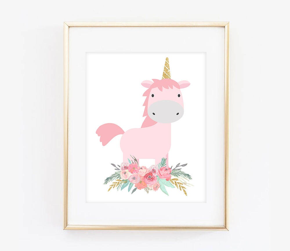 Unicorn print Unicorn Printable Unicorn Nursery Unicorn | Etsy