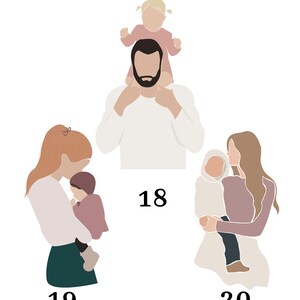 Custom Mother or Father Print, PRINTED AND SHIPPED, Parent Abstract ...