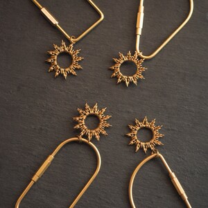 KEY CHAIN Brass Wire SUN with D ring 画像 7