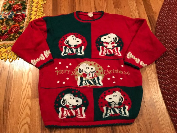 70s Snoopy & Friends “Merry Christmas” vintage ugly Xmas sweater cute peanuts Charlie Brown oversized knit hipster gift winter amazing 80s 70s Snoopy & Friends “Merry Christmas” vintage ugly Xmas sweater cute peanuts Charlie Brown oversized knit hipster gift winter amazing 80s