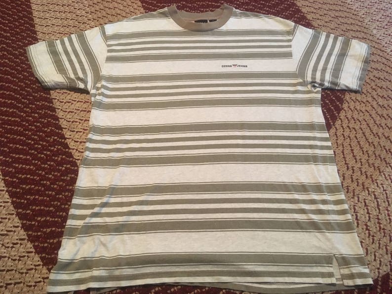 guess jeans usa t shirt striped