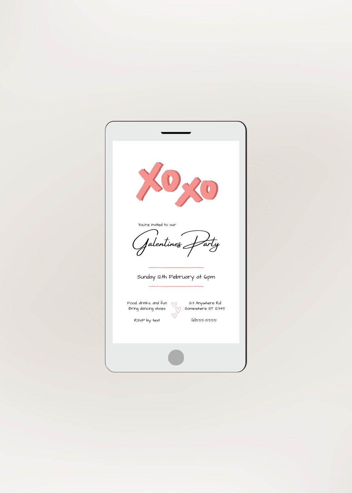 EDITABLE Valentines Invitation Template Galentines Invitation Template EDITABLE Valentines Invitation Template Galentines Invitation Template