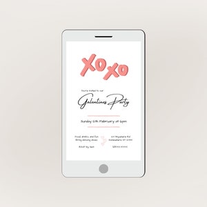 EDITABLE Valentines Invitation Template Galentines Invitation Template EDITABLE Valentines Invitation Template Galentines Invitation Template