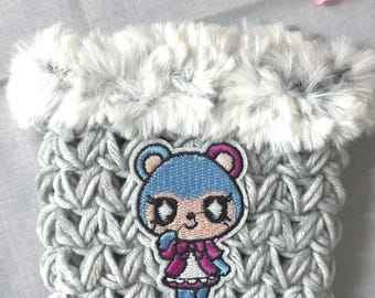 Pastel Bear Coffee Cup Sleeve | Crochet Cup Cozy | Reusable | Kawaii Coffee Gift