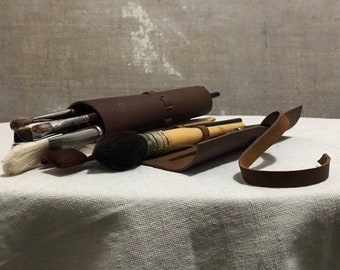 Whisky Leather Artist Scroll