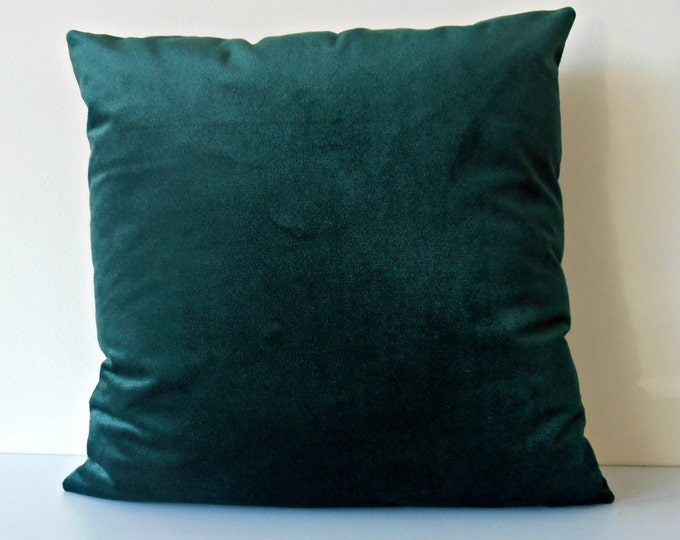 Forest Green Velvet Pillow Cover Forest Velvet Cushion Etsy