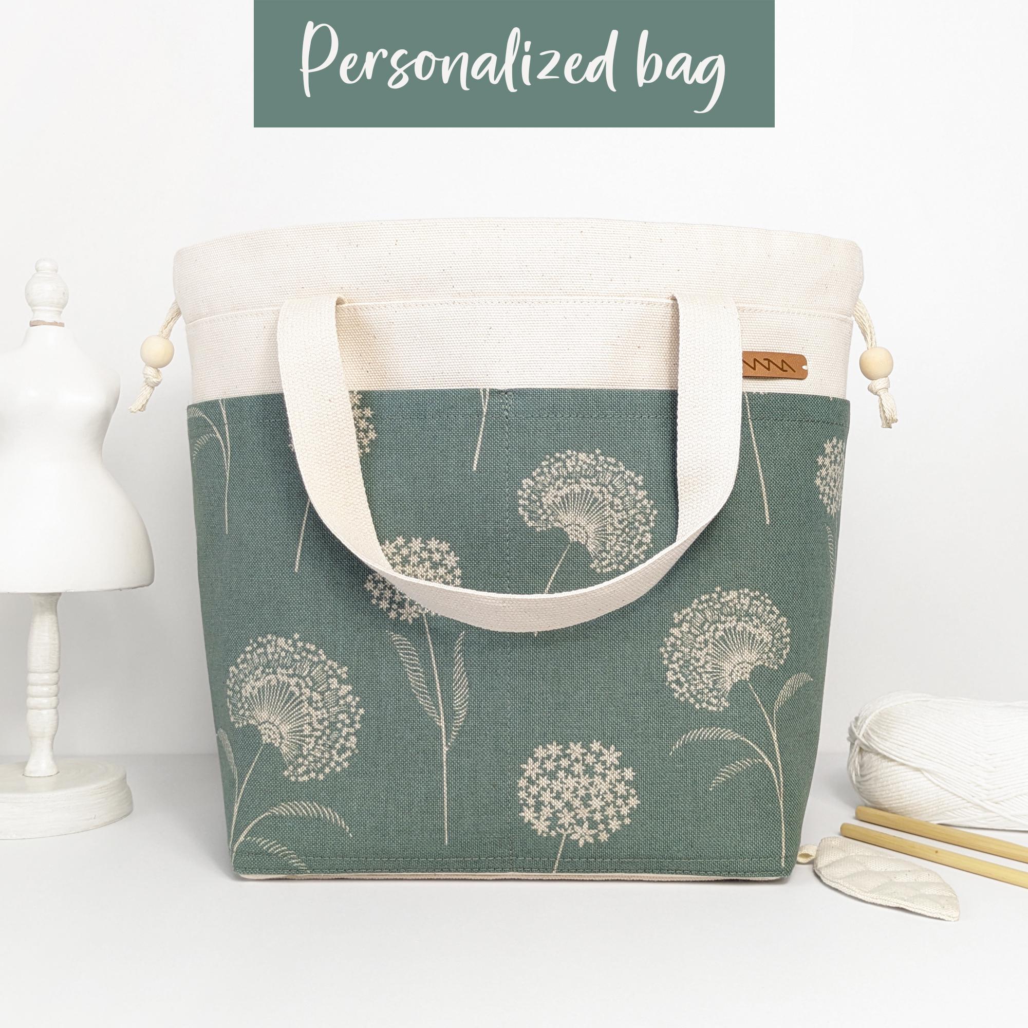 Borsa Per Uncinetto Coopay - Organizzatore Lana E Ferri, Impermeabile, Tema Api E Fiori - Foto 10