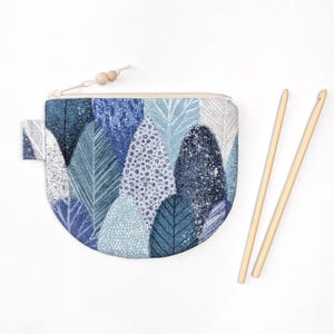 Bolsa de marcadores de puntos personalizada. Monedero personalizado con cremallera. Monedero pequeño. Minicartera. Estampado de bosque. Amante de la naturaleza. Idea de regalo