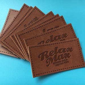 1000 Custom pu leather labels, leather tags, faux leather patches, label leather, clothing labels, jeans label, custom leather label tags