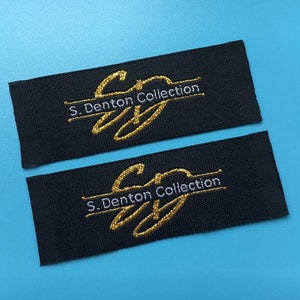 300 Custom woven label, damask woven tag, woven clothing label, woven tag for garments, woven clothing labels