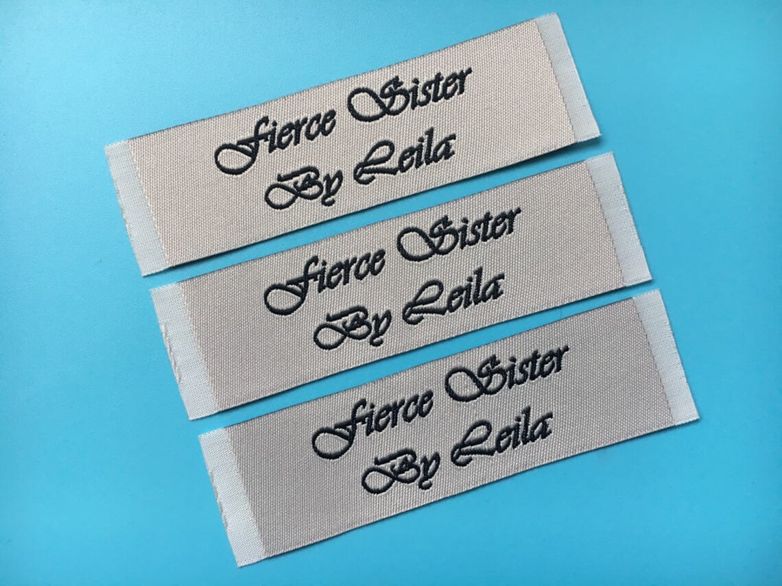 300 Woven Hem Labels, Custom Woven Labels, Clothing Woven Labels, Woven ...