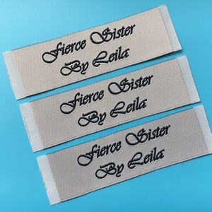 500 Clothing label, custom woven label, custom designer label, brand label, woven tag, custom clothing labels, name label, woven logo labels