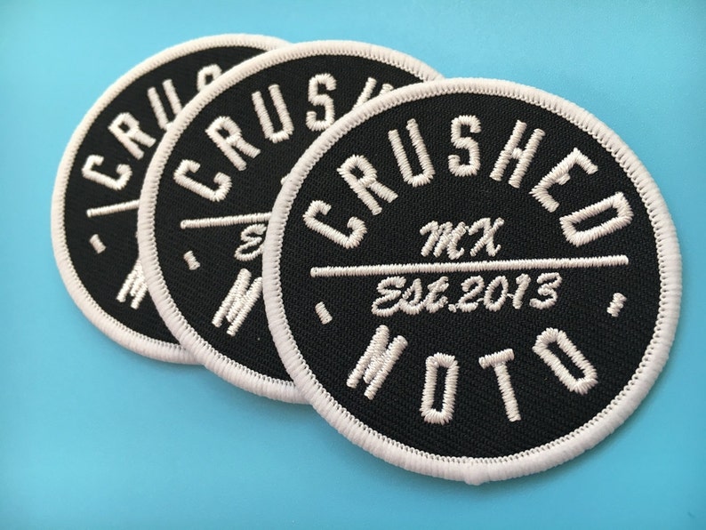 100 Embroidered logo patch embroidery patch for clothes Etsy 日本