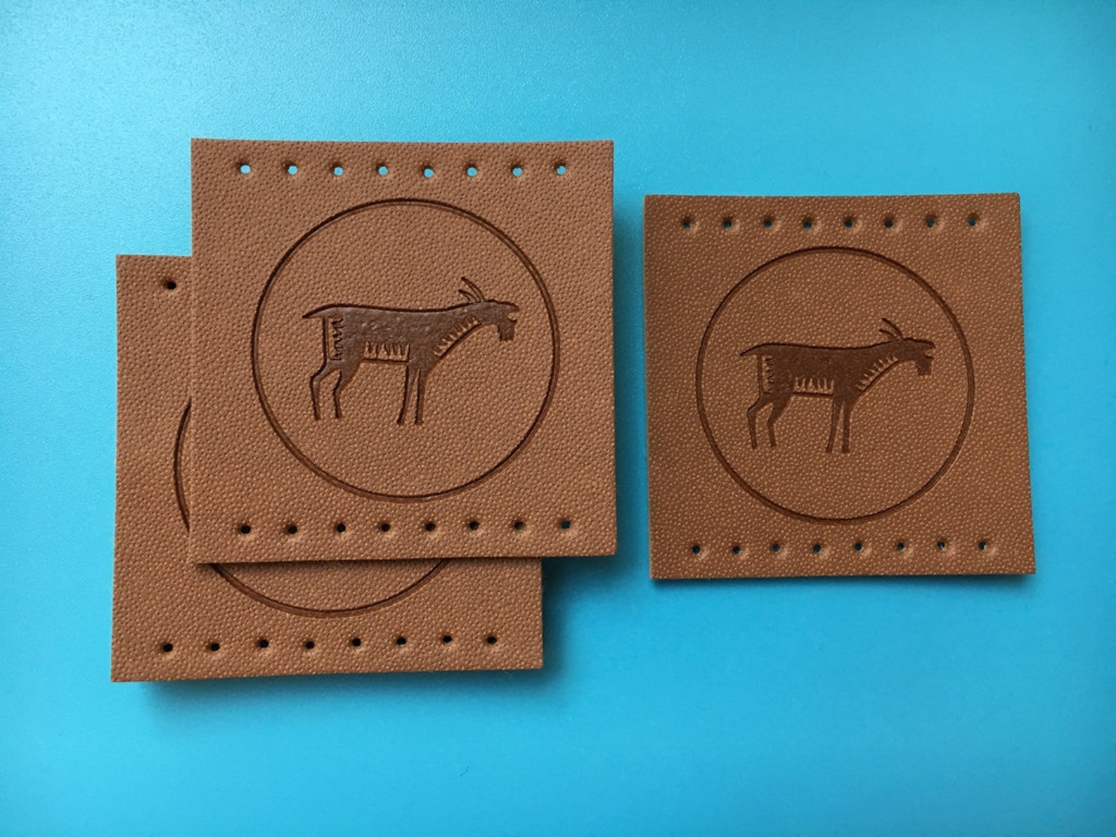 300 Custom Leather Labels, Custom Leather Patches, Custom Leather Tags ...