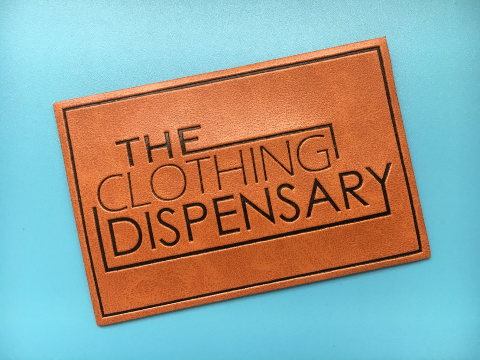 300 Custom Pu Leather Label Embossed Leather Label Sewing Etsy