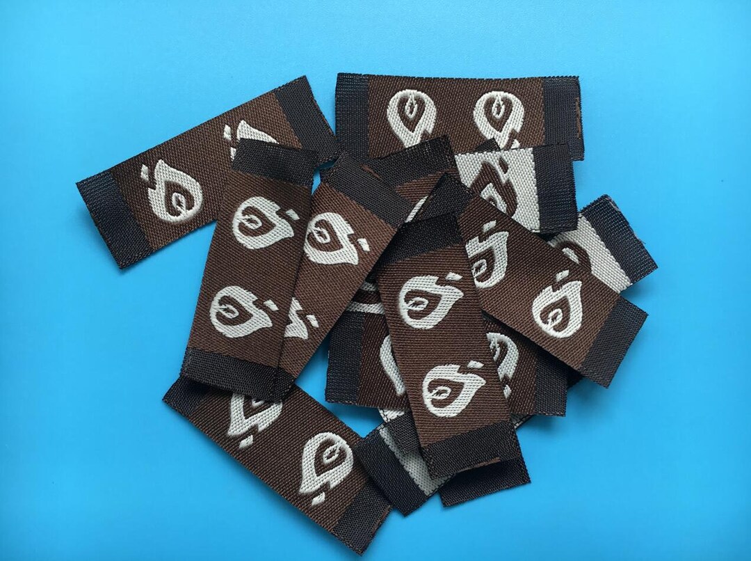 1000 Custom Woven Label, Custom Labels, Clothing Labels, Woven Hem